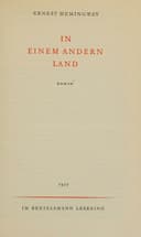 In Einem Andern Land (Roman) cover